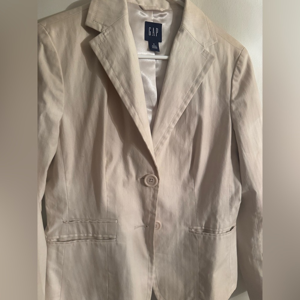 GAP Women's Cream Blazer